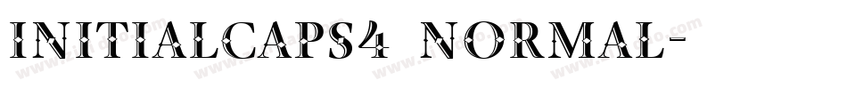InitialCaps4 Normal字体转换